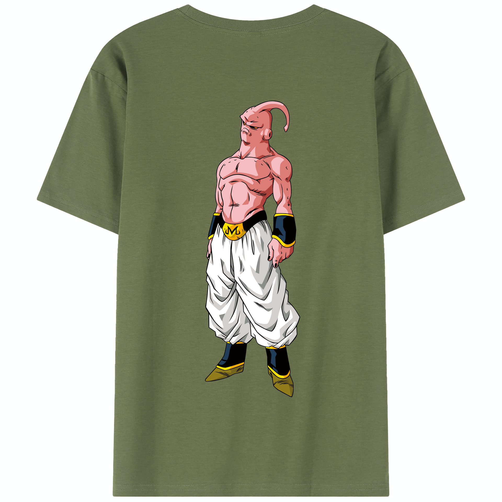 （画像用） ドラゴンボール 魔人ブウ DRAGON BALL Majin Buu 綿100％半袖Tシャツ（背面プリント）